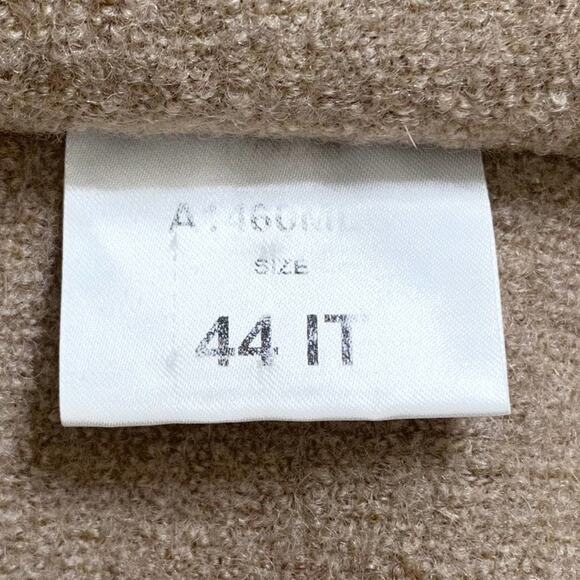 Harris Wharf London Virgin Wool Draped Blanket Coat in Camel Tan Size US 8 - Picture 6 of 8